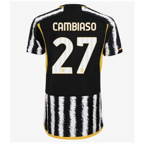 Fotbalové Dres Juventus Andrea Cambiaso #27 Dámské Domácí 2023-24 Krátký Rukáv